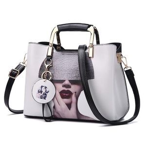 Fashion Print Single Strap Handle Bag